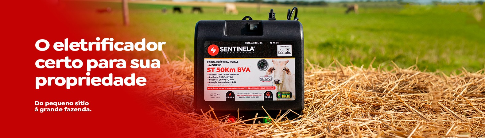 O eletrificador certo para sua propriedade 50km