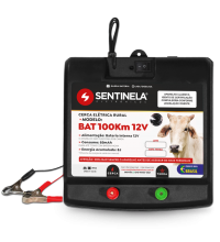Eletrificador de Cerca Modelo Super Turbo Bateria 100km 12v